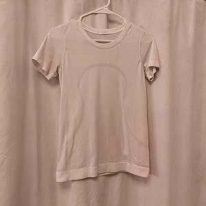 lululemon athletica Cream Short-Sleeve Ribbed Crew Tee